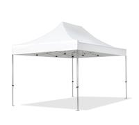 TOOLPORT 3x4.5m PES 800 Pop up gazebo PROFESSIONAL Aluminium 40 mm, white - (600192)