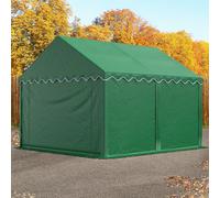 TOOLPORT 3x4 Storage Tent / Shelter w. ground frame, PVC 750, dark green - (7245)