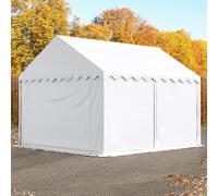 TOOLPORT 3x4 Storage Tent / Shelter w. ground frame, PVC 800, white - (2638)