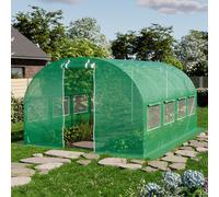 TOOLPORT 3x4m polytunnel greenhouse, PE, green - (8934)