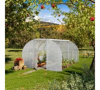 TOOLPORT 3x4m polytunnel greenhouse, PE, white - (8996)