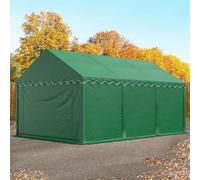 TOOLPORT 3x6 Storage Tent / Shelter w. ground frame, PVC 750, dark green - (7235)