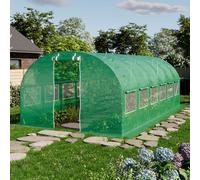 TOOLPORT 3x6m polytunnel greenhouse, PE, green - (8935)