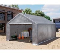 TOOLPORT storage tent 3x6 m industrial tent shelter garage tent PE tarpaulin 350 N waterproof in grey