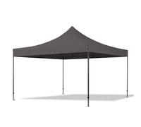 TOOLPORT 4x4m PES 750 Pop Up Gazebo PREMIUM Steel 40 mm, dark grey - (600099)