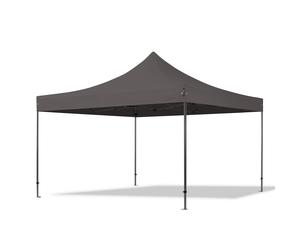 TOOLPORT 4x4m PES 750 Pop Up Gazebo PREMIUM Steel 40 mm, dark grey - (600099)