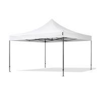 TOOLPORT 4x4m PES 750 Pop Up Gazebo PREMIUM Steel 40 mm, white - (600102)