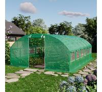 TOOLPORT 4x6m polytunnel greenhouse, PE, green - (8937)