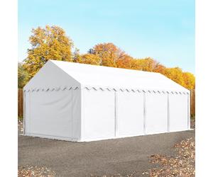 TOOLPORT 4x8 Storage Tent / Shelter, PVC 700, white - (6109)