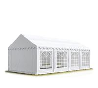 TOOLPORT 4x8m Marquee PVC 700 N Heavy Duty Gazebo Party Tent Canopy Garden white