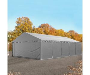 TOOLPORT 5x10m storage tent, PVC, grey - (2333)