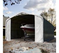 TOOLPORT 6x36m 4m Sides Carport Tent / Portable Garage, 4.1x4m Drive Through, PRIMEtex 2300, grey without statics package - (99505)