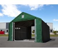 TOOLPORT Everest 6x8m 4x2.9m Drive Through Industrial Tent, PRIMEtex 2300, dark green with statics package (concrete anchors) - (48845)