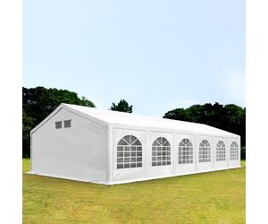 TOOLPORT FLEX 6x12m Marquee / Party tent, w. ground frame, PE 550, white - (92105)