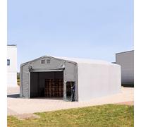 TOOLPORT Outlander 8x10m - 4.0m Sides PVC Industrial Tent with pull-up gate, PVC 850, grey without statics package - (79963)