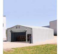 TOOLPORT Outlander 8x12m - 3.0m Sides Industrial Tent with pull-up gate, PRIMEtex 2300, grey without statics package - (80005)