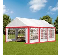 TOOLPORT PRO 3x6m Marquee / Party tent, PVC 700, red-white - (6151)