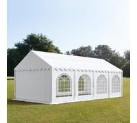 TOOLPORT PRO 3x9m Marquee / Party tent w. ground frame, PVC 750, white - (7264)
