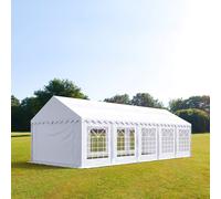 TOOLPORT PRO 4x10m Marquee / Party tent, PVC 700, white - (6077)