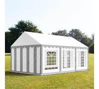 TOOLPORT PRO 4x6m Marquee / Party tent, PVC 700, grey-white - (5272)