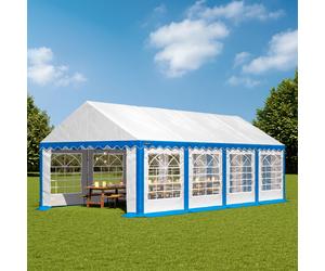 TOOLPORT PRO 4x8m Marquee / Party tent, PVC 700, blue-white - (6108)