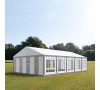 TOOLPORT PRO 5x10m Marquee / Party tent, PVC 700, grey-white - (6173)
