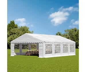 TOOLPORT PRO 5x8m Marquee / Party tent, PVC 700, white - (6114)