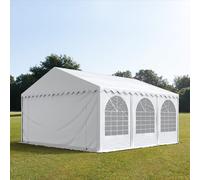 TOOLPORT PRO 6x6m 2.6m Sides Marquee / Party tent w. ground frame, PVC 1400, white - (7682BL)