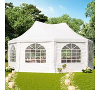 TOOLPORT PRO 6x6m pagoda tent, PVC, white - (1068)