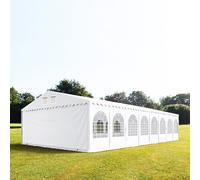 TOOLPORT PRO 7x32m 2.6m Sides Marquee / Party tent w. ground frame, PVC 1400, white - (578641)