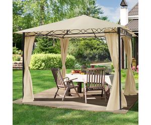 TOOLPORT Rendezvous Garden Gazebo Rendezvous Classic, 3x3m, champagne - (300109)