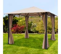 TOOLPORT Rendezvous Garden Gazebo Rendezvous Premium 3x3m, cappuccino - (300115)