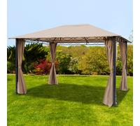 TOOLPORT Rendezvous Garden Gazebo Rendezvous Premium 3x4m, cappuccino - (300116)