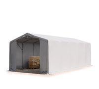 TOOLPORT Storage Tent 3x6 m Industrial Tent PVC 850 N grey with zip gate