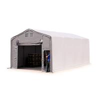 TOOLPORT Storage Tent 5x8 m Industrial Tent PVC 850 N grey with pull up gate