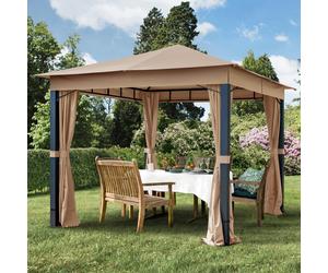 TOOLPORT Sunset Garden Gazebo Sunset Premium 3x3m, cappuccino - (300045)