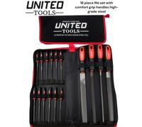 Tools 16PC Engineers & Needle File Set Flat Round Triangular Steel Files Set HEX