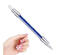 Tools - ABS Tips Super Soft Silicoņe, Duål Head Caern: Doting Tool, Hollow Carver Embossing Pen, Nail Tool for | Silicone Brush for Shaping Acrylic - Stra