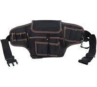 Tools Belt Bag,Professional Tool PouchTool Waist Bag,Canvas Waterproof Storage Hand Tool Bag Safe Belt Waist Bag Belt Pouch Organizer Repair Tool Storage Bag (Color : Coffe)