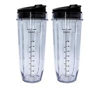 Tools Compatible with 32-Ounce Cup with Sealed Lid Ninja Replacement Parts and Accessories for Compatible with Nutri Ninja Auto-IQ 1000W and Dual Blender