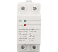 Tools Compatible with 40A AC230V Self Resetting Auto Over Under Voltage Protector with Light Indicator (Up Input and Down Output)