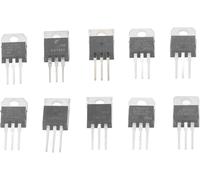 Tools Compatible with 50pcs Transistor Kit 10 Values Assortment LM317T L7805 L7806 L7808 L7809 L7810 L7812 L7815 L7818 L7824