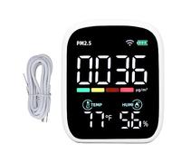 Tools Compatible with Air Quality Detector High Accuracy PM2.5 CO2 HCHO TVOC Temperature Humidity Monitor