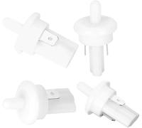 Tools Compatible with Rocker Switches Refrigerator Switch 10PCS White Plastic Off ON Momentary Fridge Refrigerator Door Electronic Component Pushbutton Switches