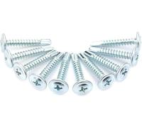 Tools Compatible with Self Tapping Screw, 140pcs Drilling Tail Screw Set Truss Head Self Drilling Self Tapping Metal Screws Bolts M4.2 for Sheet Metal, Self Tapping Screws