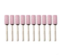 Tools Mounted Stone Set 10pcs 8mm Head Metal Abrasive Blue for Cylindrical Grinding Bits Corundum for Rotary Shank 3mm Wood Jade Polishing Plus DIY Projects