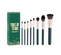 Tools of Titan Brush Set of 8 | Complete Face Makeup Brush Set | Ultra-Soft Synthetic Bristles | Professional Precision & Effortless Application