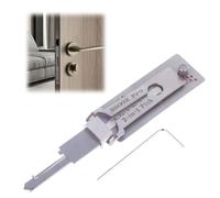 Tools Professional - 2 in 1 Lock Pick & Ma/Ster Key Decoder, Stain/Less Ste/el Key Decoder for Auto, Lock Pick Decoder, Lockpicking Kit with Skeleton Keys, Key Extractor Kit（ss002pro）