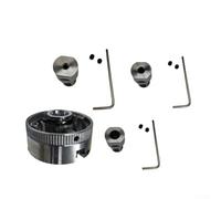 Tools Turning Chuck Clamp Micro Metal Turning Lathe Part Three-jaw Chuck forWood Mini- Tools(Chuck+8mm Rod)