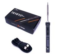 TOOLSAVING MINIWARE TS101 Soldering Iron 90W PD 65W DC Pocket-Size Digit Smart Programmable Welding Iron Station Kit with Original B2 Tips